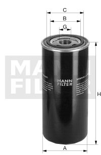 WD8005 Фильтр масляный гидравлической системы Mann filter - фото 11969