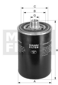 WD962/9 Фильтр масляный гидравлической системы Mann filter - фото 12001
