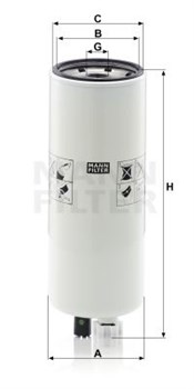 WK9020X Фильтр топливный Mann filter - фото 12974