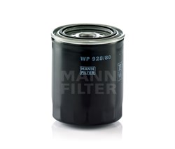 WP928/80 Фильтр масляный с основным и вторичным потоком масла Mann filter - фото 13087