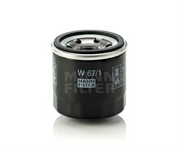 W67/1 Фильтр масляный Mann filter - фото 4561