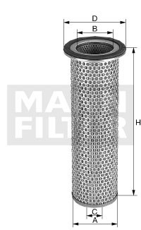 C12100X Воздушный фильтр Mann filter - фото 4702