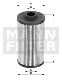 PU10026X Фильтр топливный безметаллический Mann filter - фото 9408
