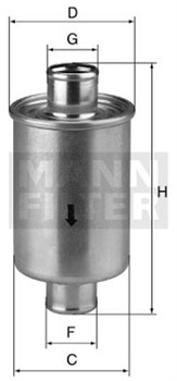 W811/1 Фильтр масляный Mann filter - фото 9741