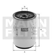 WK1175X Фильтр топливный Mann filter
