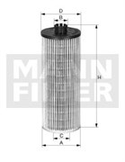 HU12122X Масляный фильтр безметаллический  Mann filter