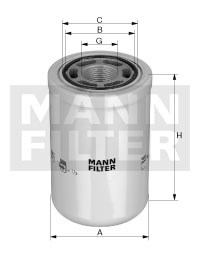 WH1257 Фильтр масляный гидравлической системы Mann filter WH1257
