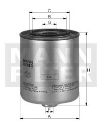 WK9048X Фильтр топливный Mann filter WK9048X