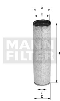 CF16158 Воздушный ( вторичный ) фильтр Mann filter CF16158