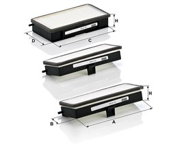 CU19000-3 Салонный фильтр Mann filter CU190003