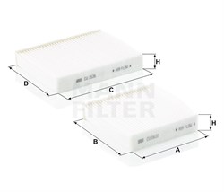 CU21000-2 Салонный фильтр Mann filter CU210002