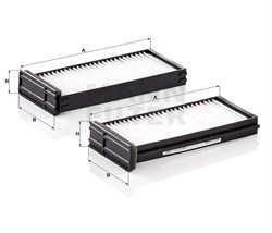 CU23000-2 Салонный фильтр Mann filter CU230002
