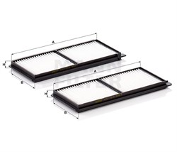 CU23001-2 Салонный фильтр Mann filter CU230012