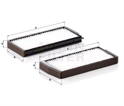 CU24000-2 Салонный фильтр Mann filter CU240002
