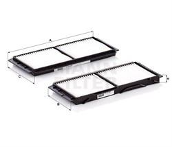 CU26008-2 Салонный фильтр Mann filter CU260082
