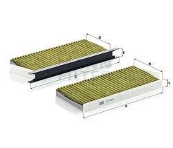 FP2418-2 Салонный фильтр FreciousPlus Mann filter FP24182